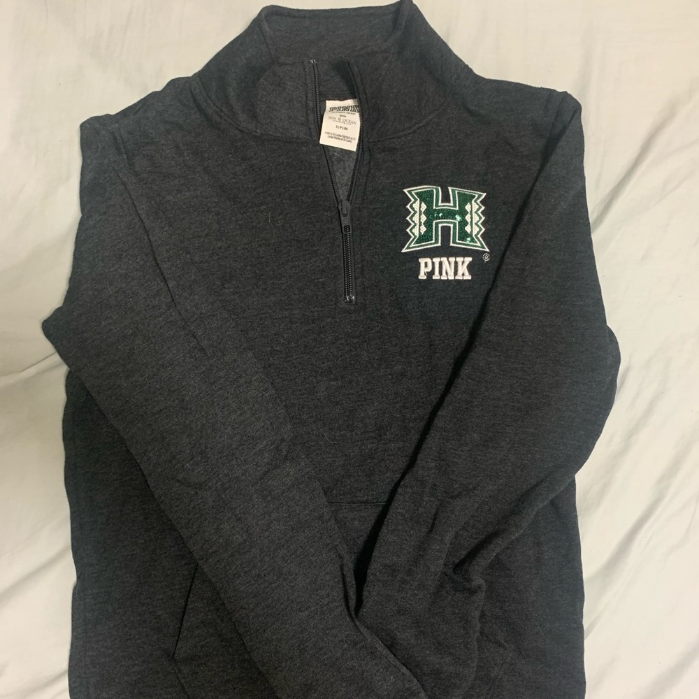 PINK VS hawaii quarter zip